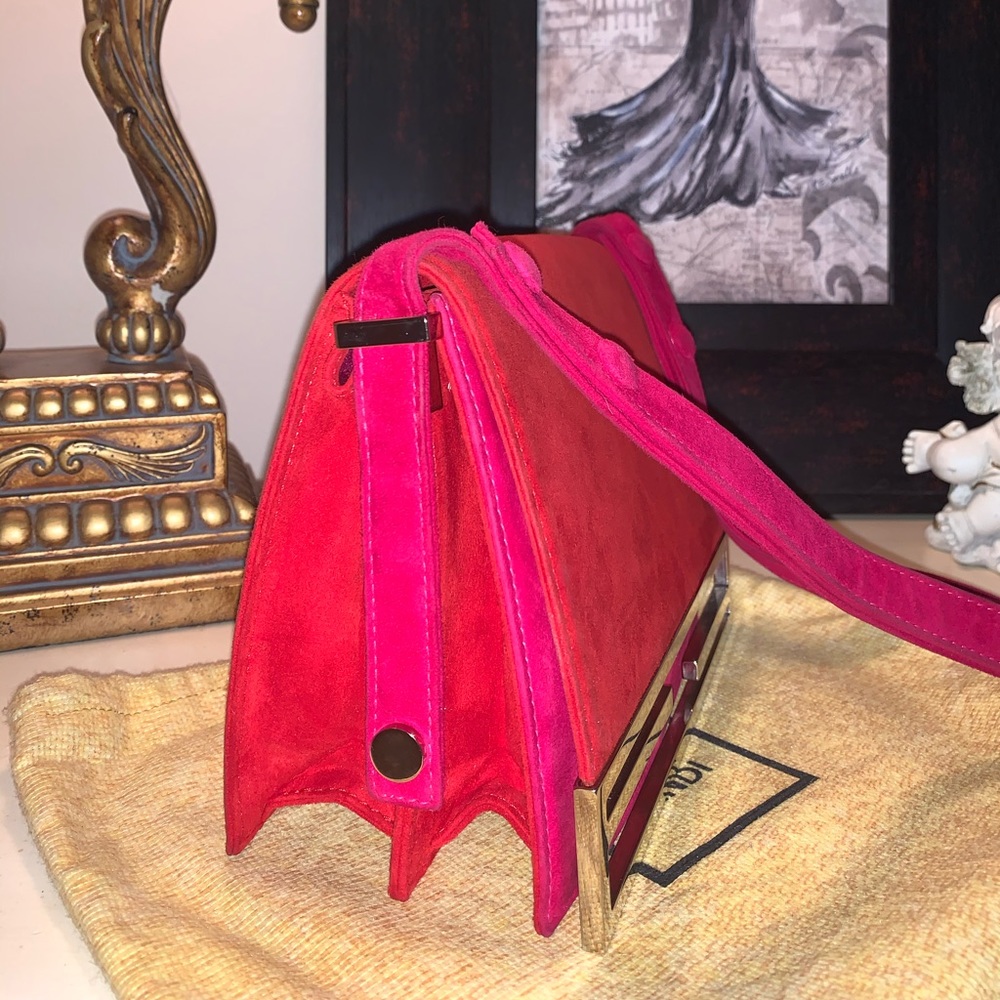 Authentic Suede Fendi shoulder crossbody New - Picture 5 of 8